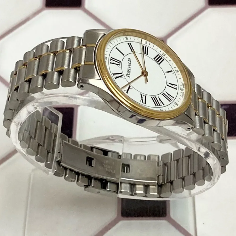 Tiffany & Co. Portfolio Swiss Made Two-Tone Stainless Steel Men’s Unisex Watch